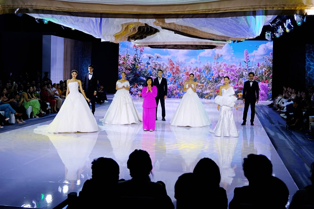 Bianca Cordero and her bridal collection.